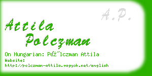 attila polczman business card